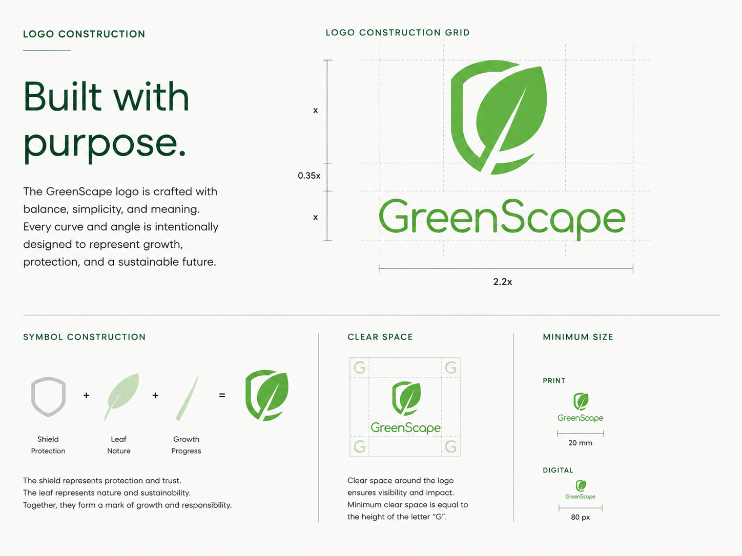 GreenScape Brand Identity & Visual System Asset