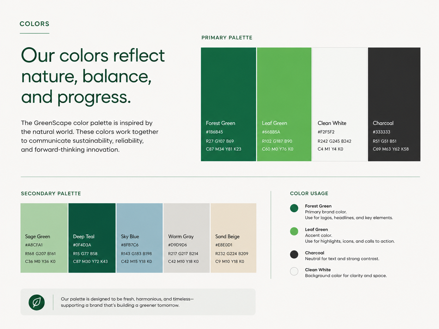 GreenScape Brand Identity & Visual System Asset