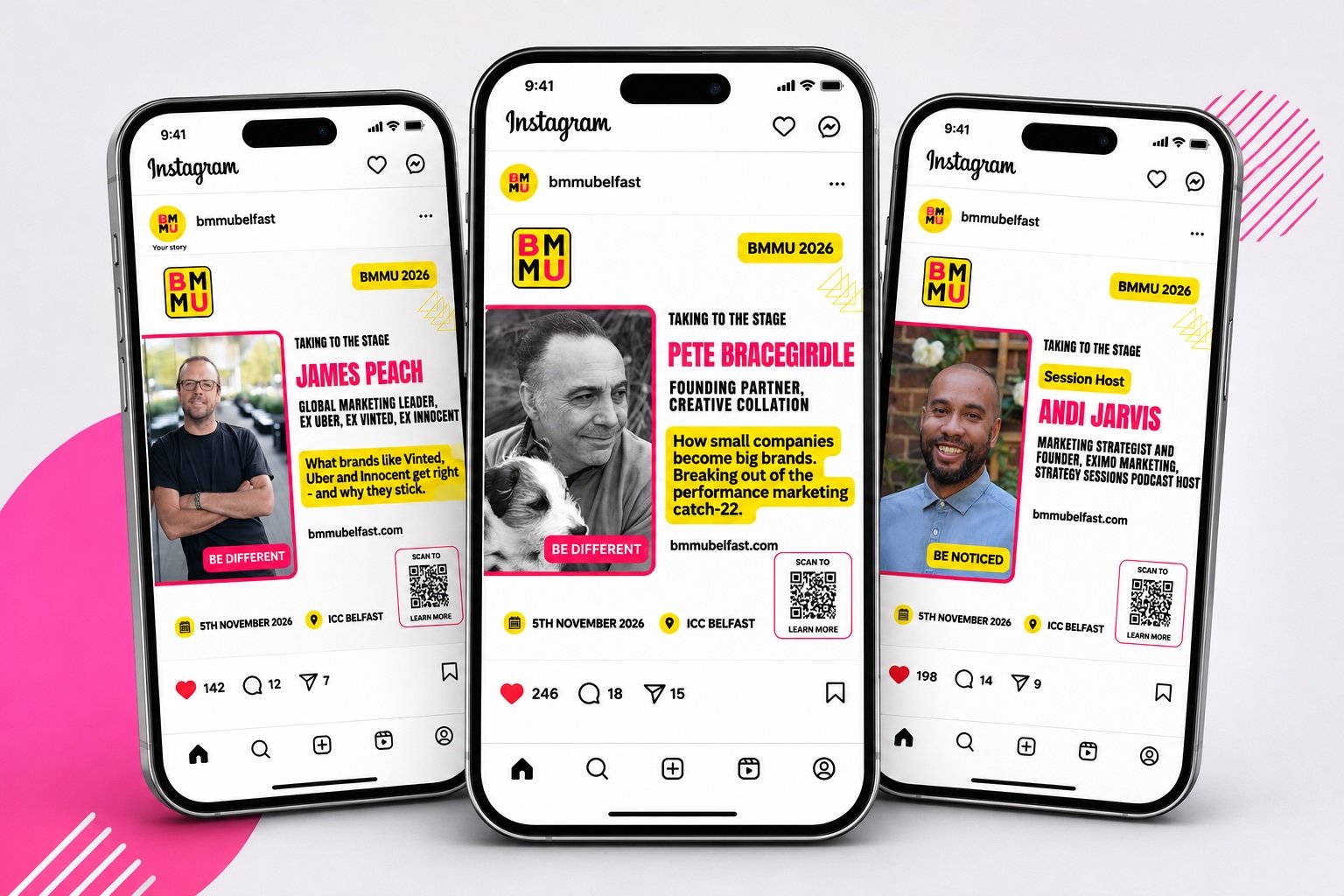 BMMU 2026 social media campaign concept across feed and story formats