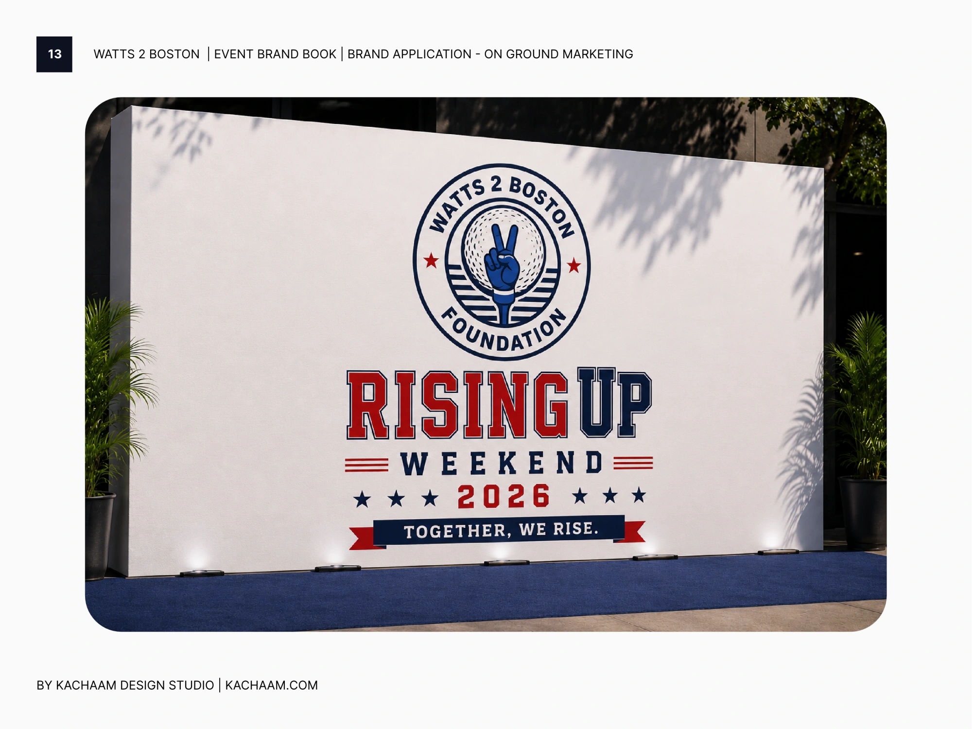 Watts 2 Boston Foundation and Rising Up Weekend banner mockup for event branding
